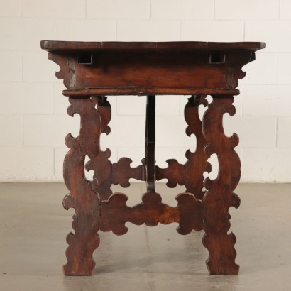 Monk's Table Walnut Poplar Silver Italy 18th-20th Century