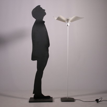 Mario Bellini Lamp Cast Iron Metal Polycarbonate Fabric 1976 Artemide