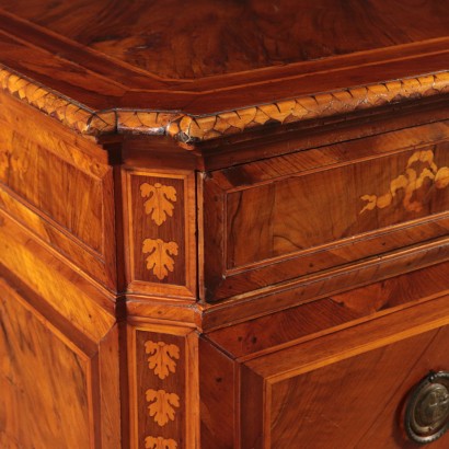 Commode à trois Tiroirs Marqueterie Maggiolini Lombardie Italie '800