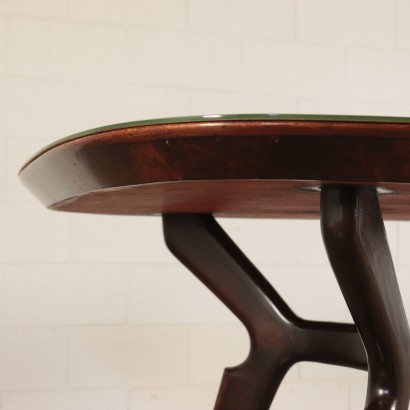 Table Wood and Glass Italy 1950s Italian Prodution