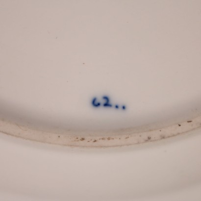 Quatre Assiettes Meissen Porcelaine Blanche Allemagne '900