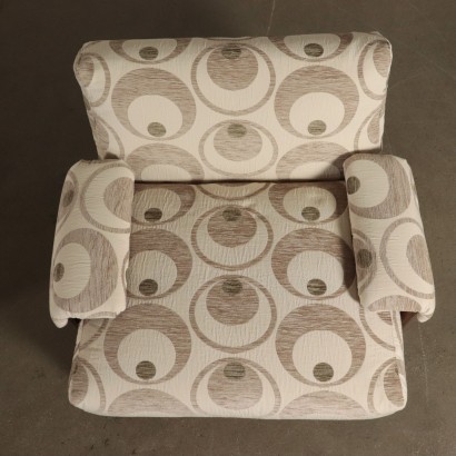 Armchairs Bentwood Foam and Fabric Italy 1960s-1970s