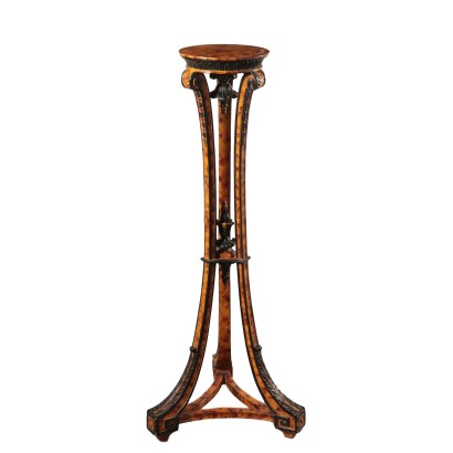 Vase Holders Lacquered Wood Italy 19th Century