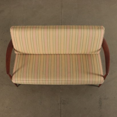 Sofa Teak Foam and Fabric Denmark 1969s