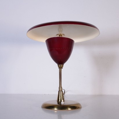 Lamp Aluminum and Brass Italy 1950s