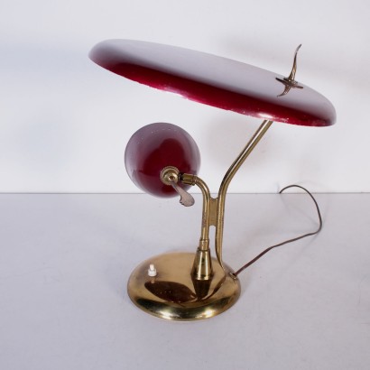 Lamp Aluminum and Brass Italy 1950s