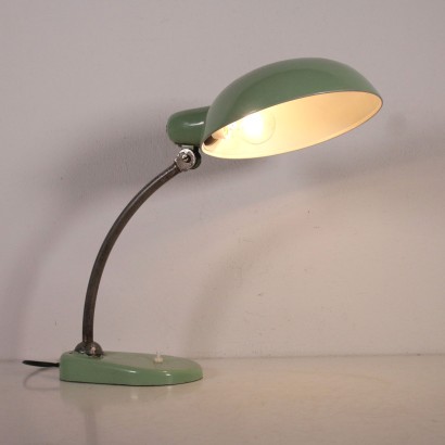 Lampe de Table Pivotante Acier laqué Aluminium Italie Années 50-50