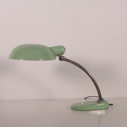 Lampe de Table Pivotante Acier laqué Aluminium Italie Années 50-50