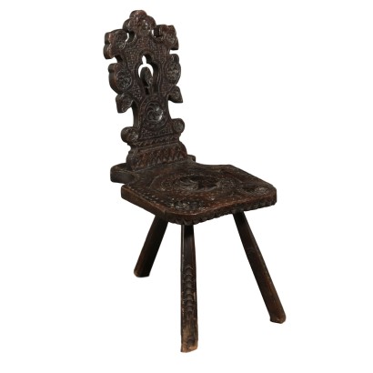 Chaise tabouret XVII siècle