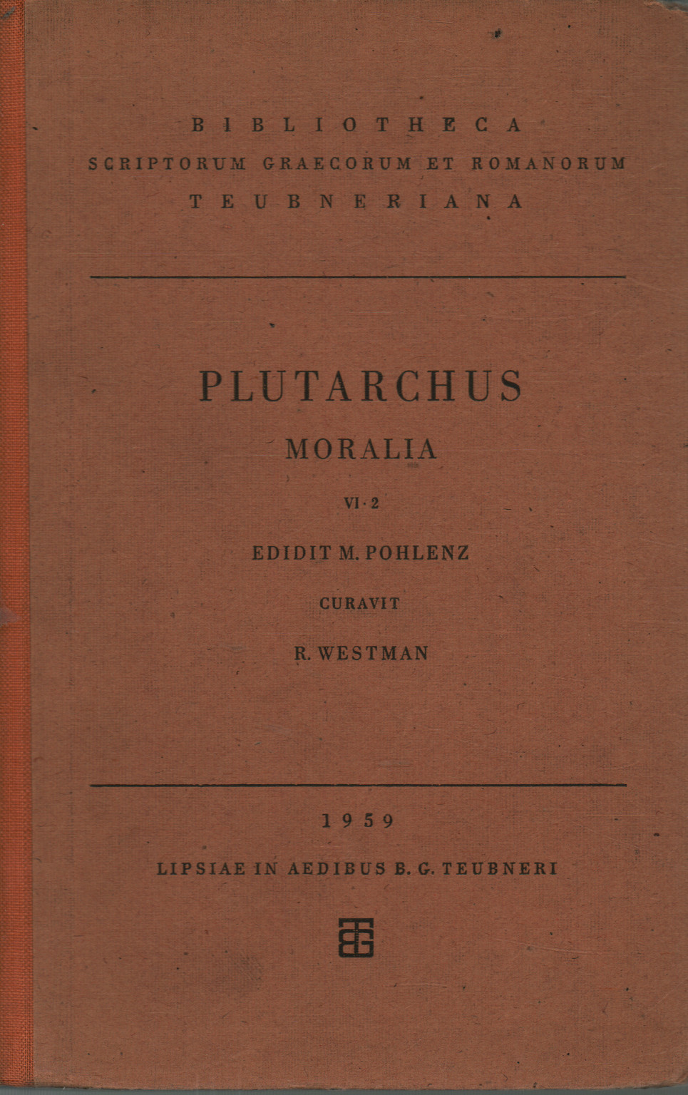Moralia (vol. VI fasc. 2), Plutarco