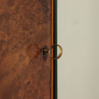 Armoire Placage de Loupe Miroirs Italie Année 50-60