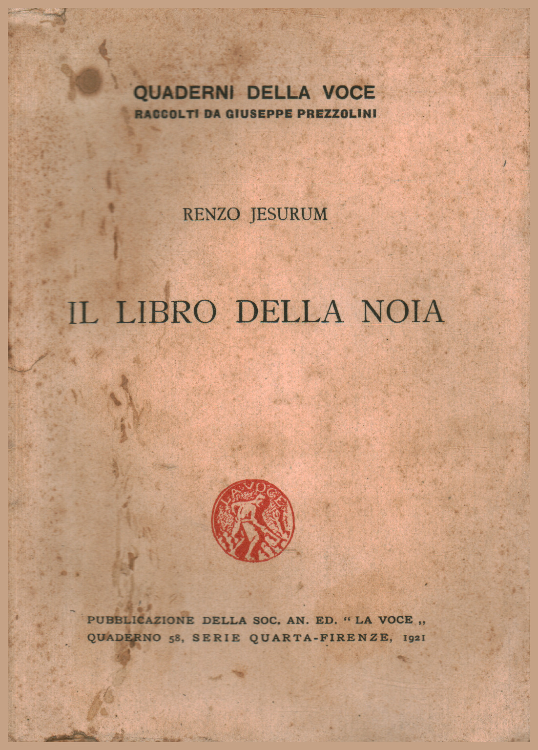 Il libro della noia, Renzo Jesurum