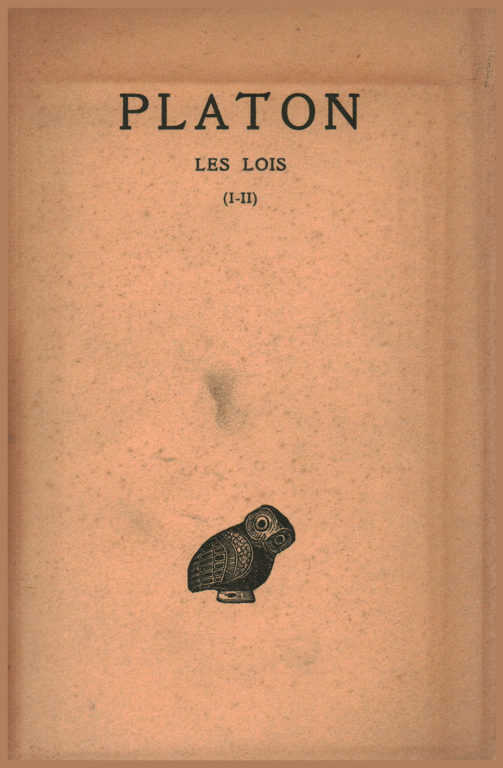 Oeuvres Complètes (tome XI 1.e partie), Platone