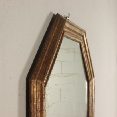 Miroir Octogonal Bois doré Italie '900