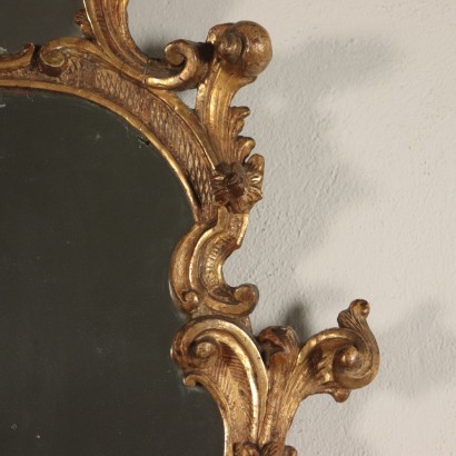 Mirror Gilded Wood Italy 19th Century
