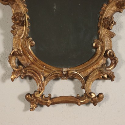 Mirror Gilded Wood Italy 19th Century