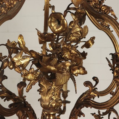 Chandelier Bronze Italy Late 19th Century