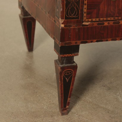 Chest of Drawers Marple, Ebony and Rosewood Slab Italy 19th Century