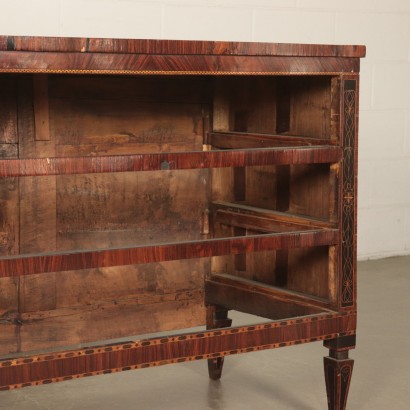 Chest of Drawers Marple, Ebony and Rosewood Slab Italy 19th Century