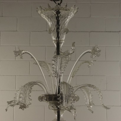 Murano's Glass Chandelier Italy 20th Century