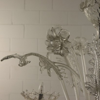 Lustre de Murano à huit Bras Verre Italie Premier '900