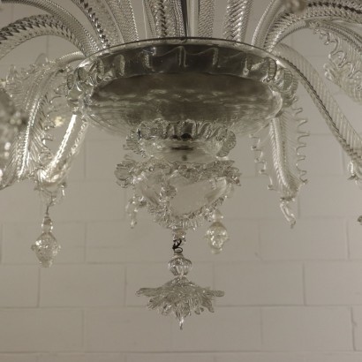 Murano's Glass Chandelier Italy 20th Century