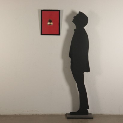 Bernard Aubertain Contemporary Art Mixed Techniques on Cardboard