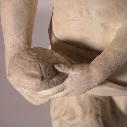 arte, arte italiano, pintura italiana antigua, estatua de mármol fauno
