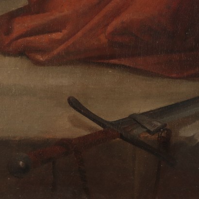 Saint Catherine of Alexandria, Oil on Canvas 19th Century