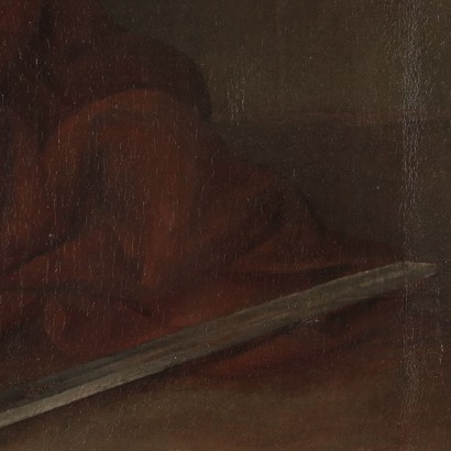 Saint Catherine of Alexandria, Oil on Canvas 19th Century