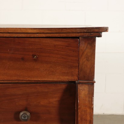 Restoration Chest of Drawers Solid Walnut Italy 19th Century