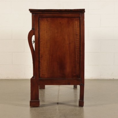 Restoration Chest of Drawers Solid Walnut Italy 19th Century