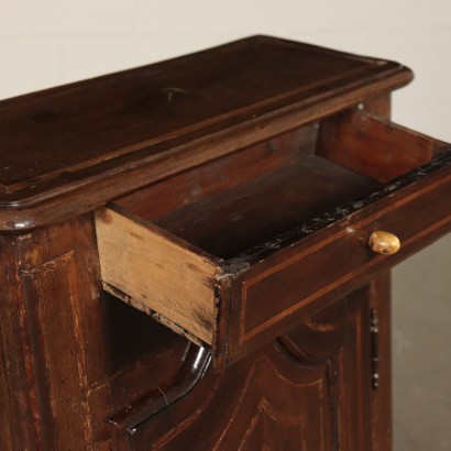 Kneeling-stool with Doors, Walnut Italy 20th Century