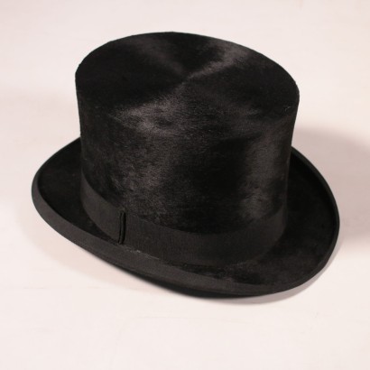 Vintage Top Hat with Hat Box 1890s-1910s