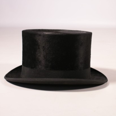 Vintage Top Hat with Hat Box 1890s-1910s