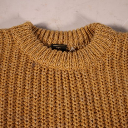 Pullover Vintage Trussardi Mit Einsätzen In Leder