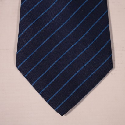 Corbata Vintage Hermes Azul Y Azul