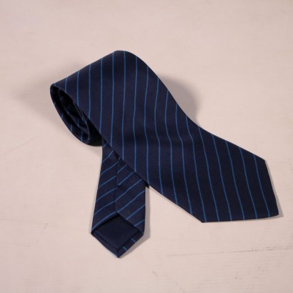 Corbata Vintage Hermes Azul Y Azul