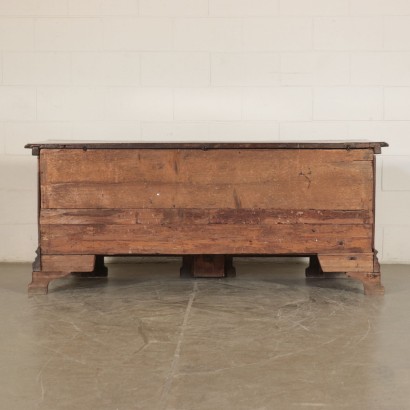 Solid Walnut Chest Marple, Olive, Walnut Burl Slab Italy 18th Century