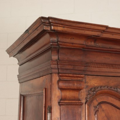 Two Doors Wardrobe Walnut Genoa,Italy 18th Century