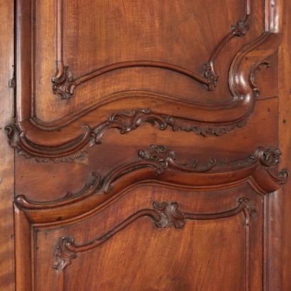 Two Doors Wardrobe Walnut Genoa,Italy 18th Century