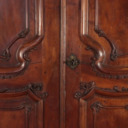 Armoire à deux Portes Noyer Gênes Italie '700