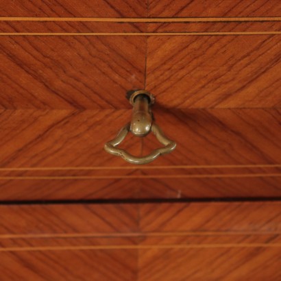 Chest of Drawers Rosewood Veneer, Marble and Brass Italy 1950s-1960s