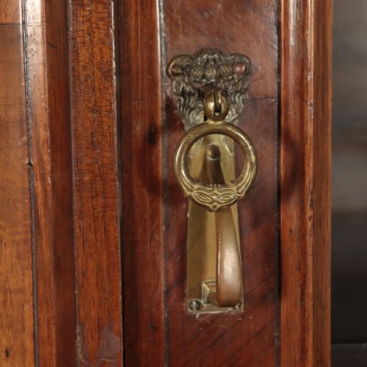 Wardrobe-Showcase Walnut and Walnut Burl Italy 19th Century