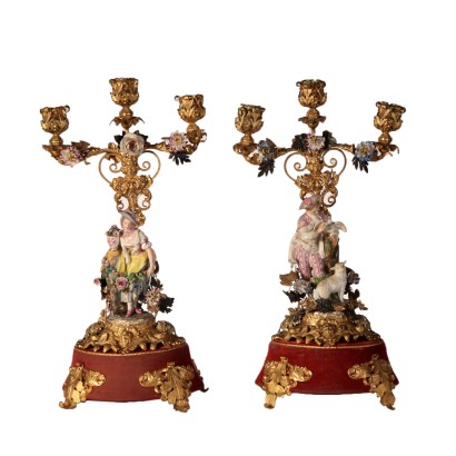 Pair of candlesticks, a J. P.