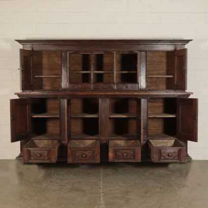 Grande credenza a doppio corpo