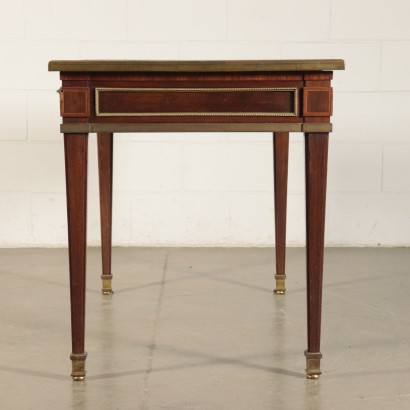 Bureau Acajou Bronze Cuir Angleterre Fin'800