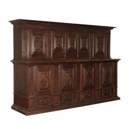 Grande Credenza a Doppio Copro in Stile