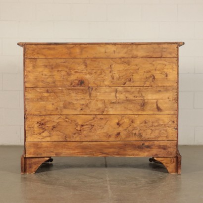 Chest of Drawers Walnut and Marple Italy 20th Century