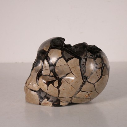 Skull-Septaria Geode Marble 20th Century